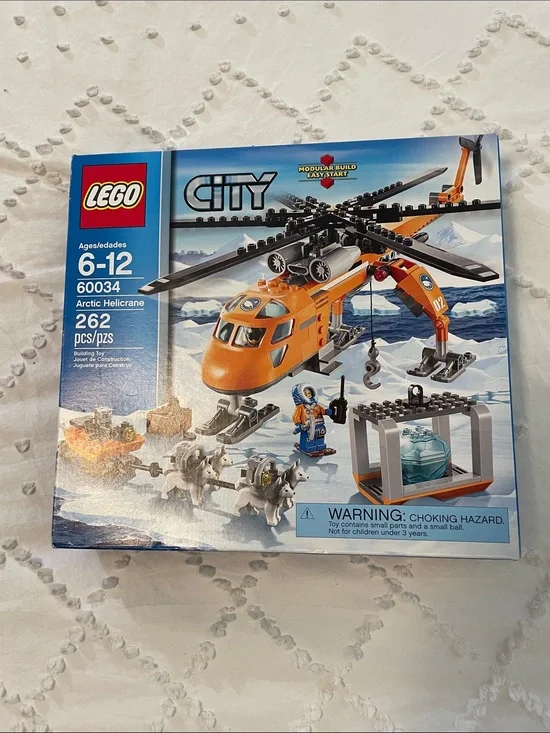 Lego City Arctic Helicrane 60034 - Orange, Black, Gray new unopened