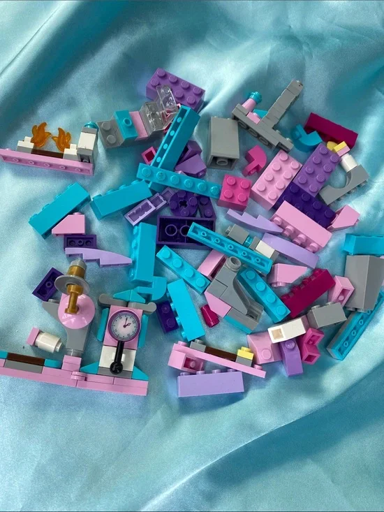 Legos bricks bundle pink purple turquoise gray