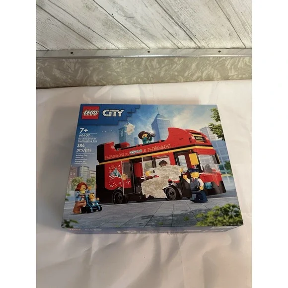 LEGO CITY - 60407 - Double-Decker Sightseeing Bus -Med Damaged Box