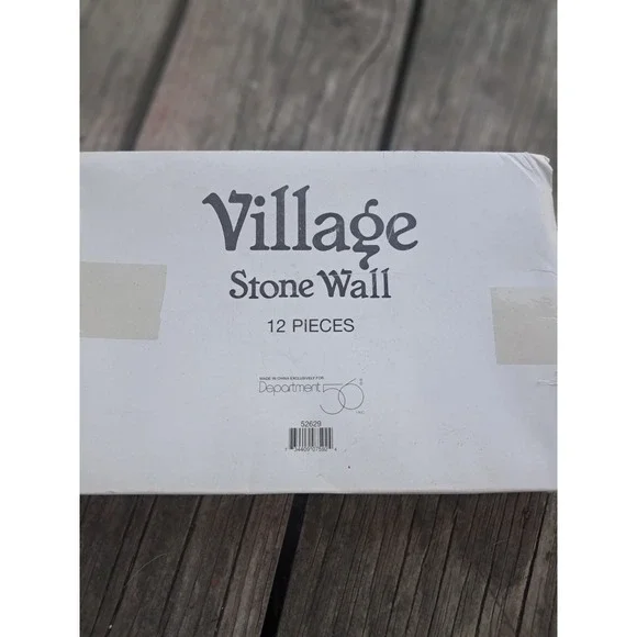 Department 56 Village Accessories Stone Wall 12 Piece Set