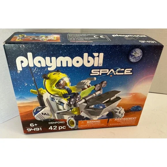 Playmobil Space Mars Rover 9491 Astronaut Figure 42 pc Building Set NWT