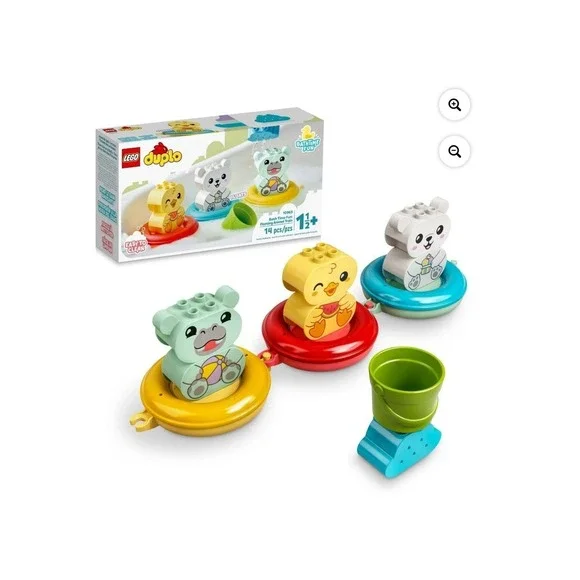 LEGO DUPLO Bath Time Fun‎ Floating Animal Train Toddler Building Toy 14pc NEW