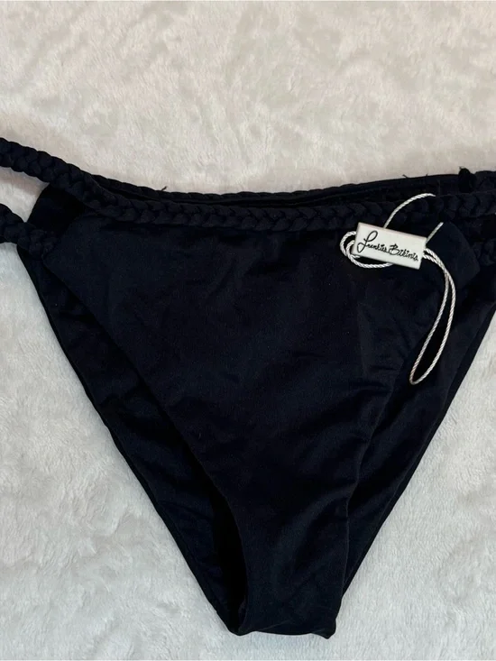 Frankie's Bikinis Black Braided Hipster Bikini Bottom