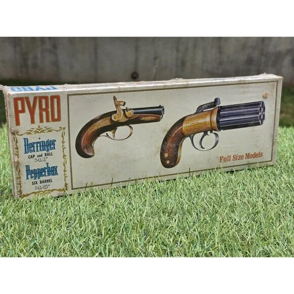 Vtg Pyro Rare New Sealed Derringer + Pepperbox Full Size Models Kit #G 224-200