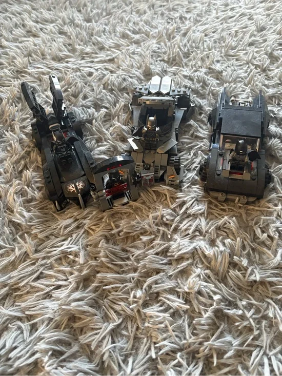 Lego Batman Batmobile Trio in Black and Gray