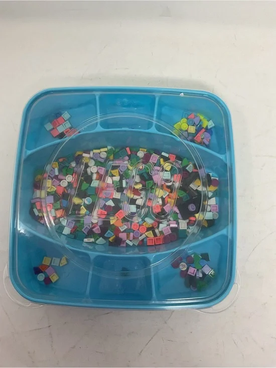 Lego dots Multicolor Tiny Tile Mix in Blue Tray
