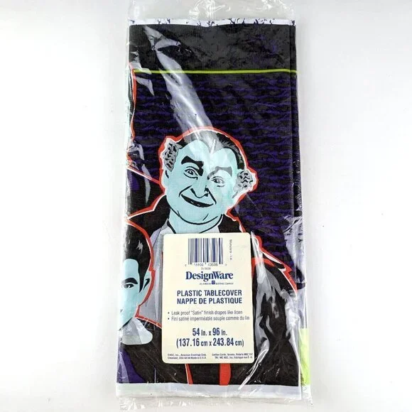 Vintage SEALED Munsters Plastic Tablecloth by American Greetings