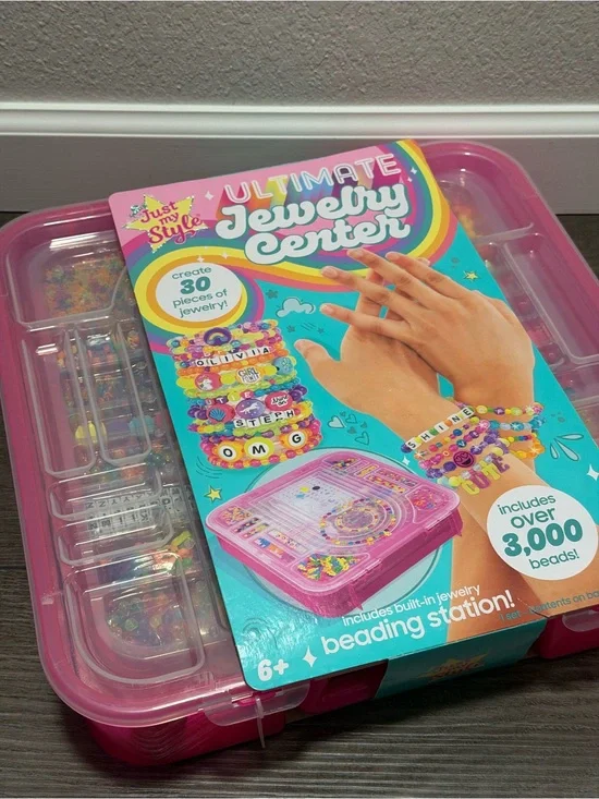 Just My Style Ultimate Jewelry Center Beading Station Kit with 3000+ Beads