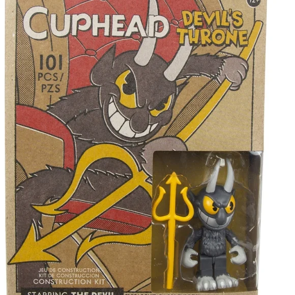Cuphead devil lego figure