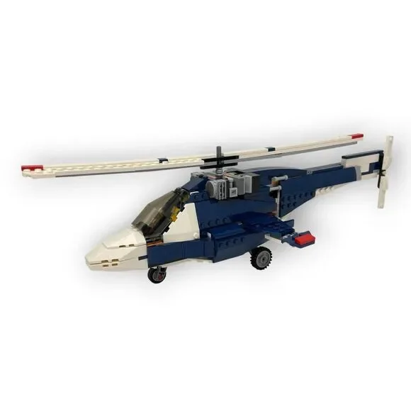 LEGO Creator Set Blue Power Jet Built As Helicopter 31039 3-in-1 Incomplete