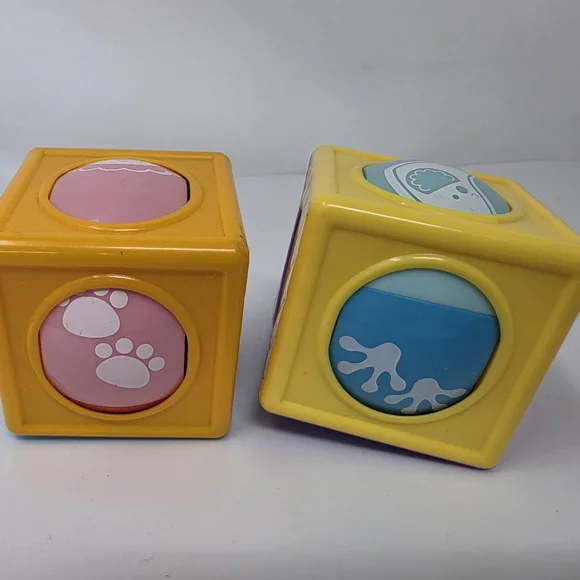 Fisher Price Sensory Blocks Giraffe Frog Lot of 2