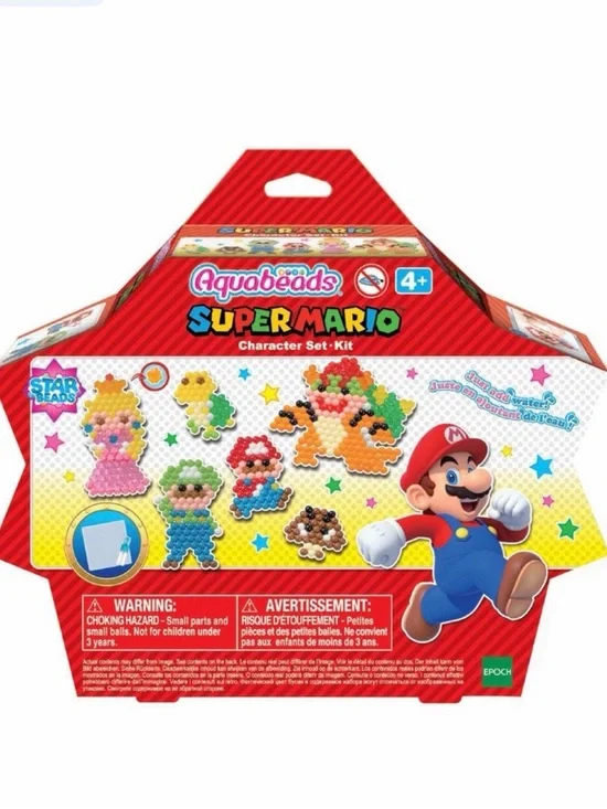 Super Mario Character Kit - Aquabeads NWT