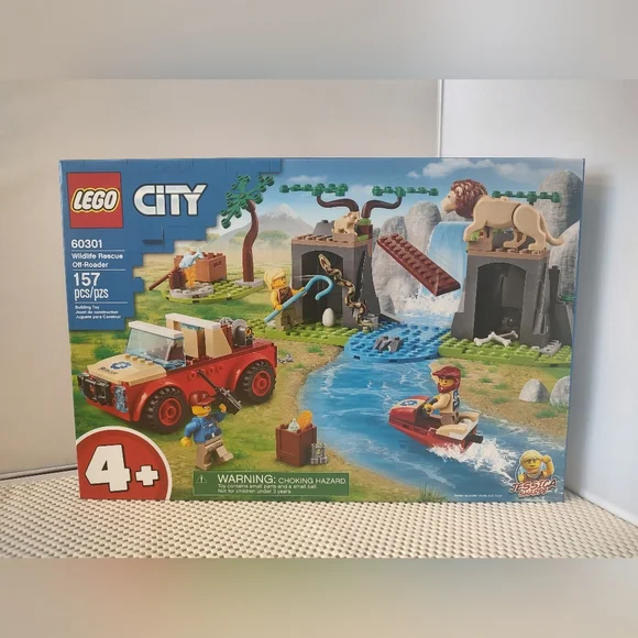 Lego City 60301 Wildlife Rescue Off-Roader NWT Building Toy Set