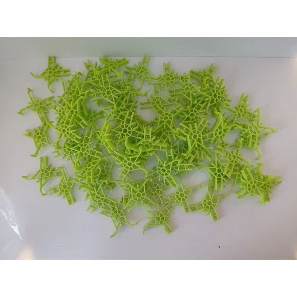 (75)‎ K'NEX Fluorescent Green Coaster Track Connectors Knex Replacement Parts