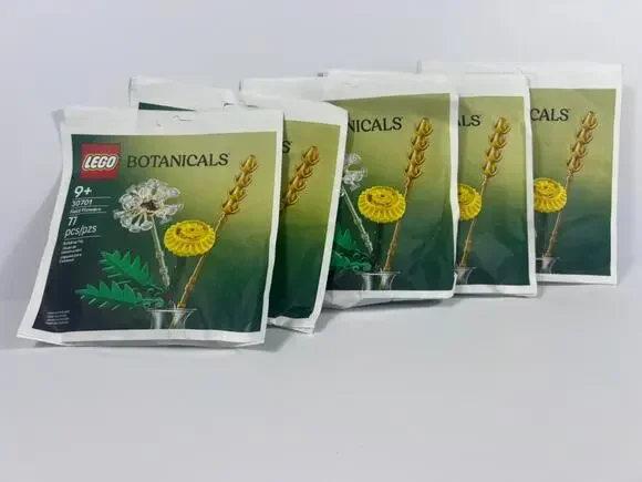 LEGO Lot of 5 Botanicals Field Flowers Polybags Sets Limited 30701 NEW GWP