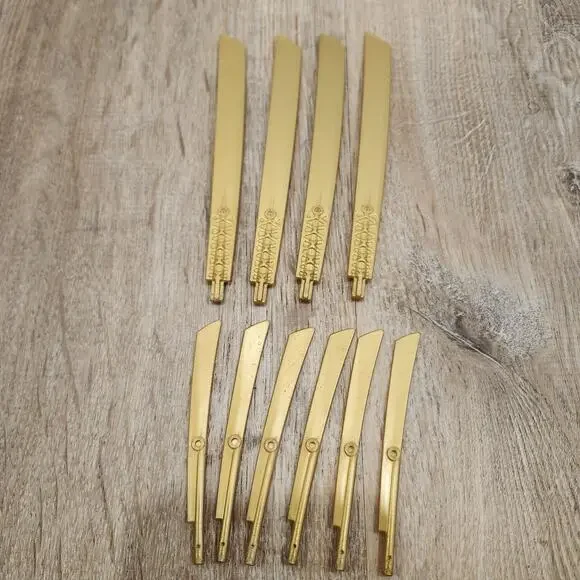 10 Pcs Lego Propeller 1 Blade 10L w/ Bar & 16L w/ Axle Sword Weapon Pearl Gold