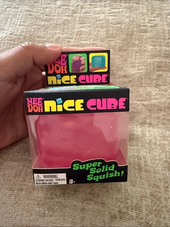 NeeDoh Nice Cube - Pink Squishy Cube