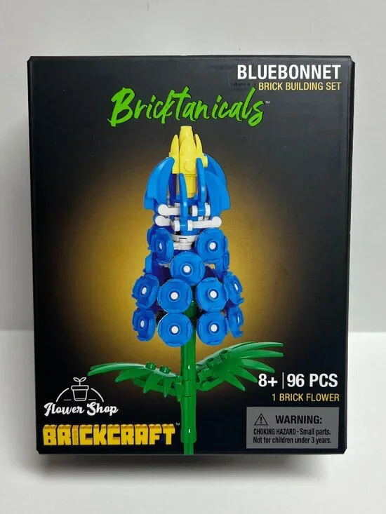 Bricktanicals Bluebonnet Brick Building Set Brickcraft Flower Shop 96 Pieces