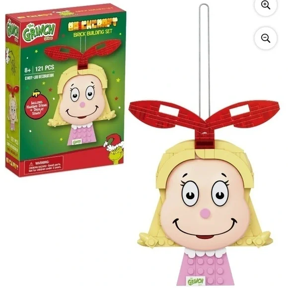 The Grinch Cindy Lou Who Brickcraft Building Block Set NEW Christmas Ornament