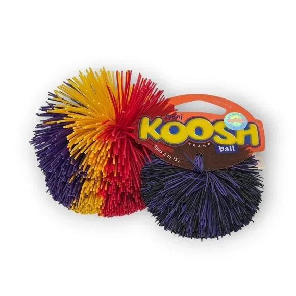 Koosh Silicone Ball Lot of 2 Balls Classic Fidget Toy for Kids Mini & Regular