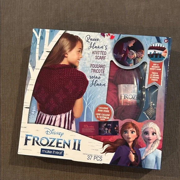FROZEN II Queen Iduna‘s knitted Scarf Make yourself Kit NEW