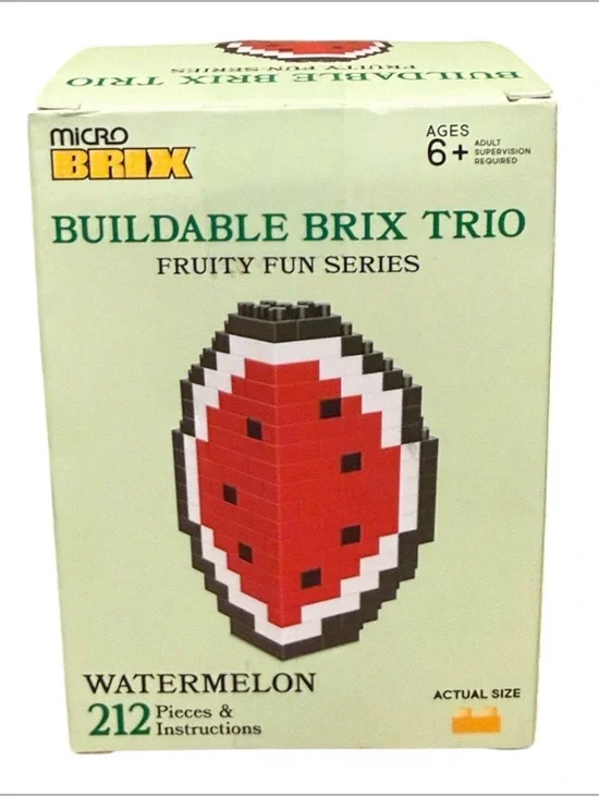 💚💛10 for $10 or💰BOGO FREE Micro Brix Watermelon Block building Set NWT