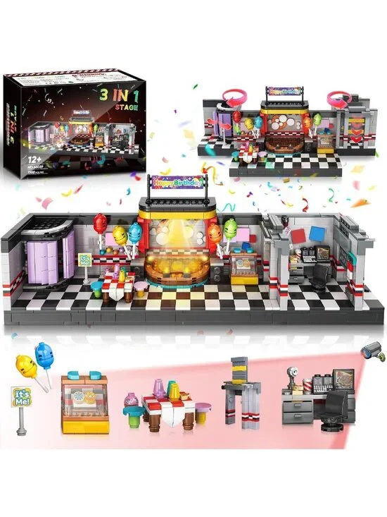 1388Pcs Security Room Building Block Set for Boys 12+, Perfect Halloween
