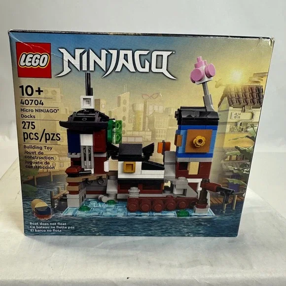 LEGO Ninjago‎ Micro Ninjago Docks 40704 Building Toy Set 275 Pcs New Sealed