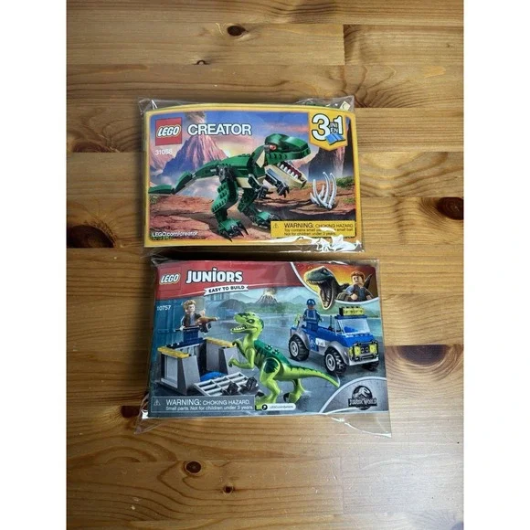 LEGO Juniors Raptor Rescue Truck Jurassic World & CREATOR 31058 Lot (Read Desc.)