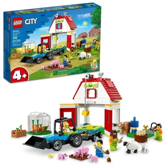 LEGO City 60346 Barn & Farm Animals Set New & Sealed