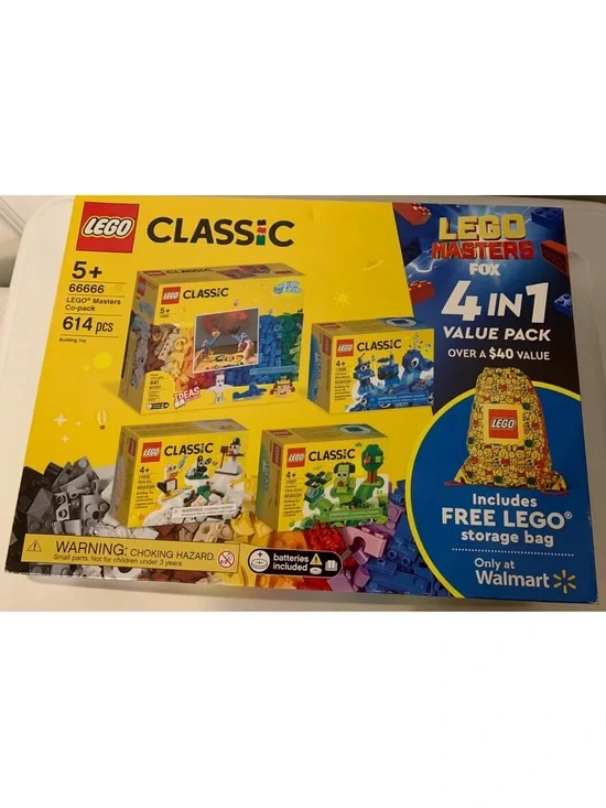 Lego Classics Four In One Value Pack Number 66666 Retired BONUS free Storage Bag