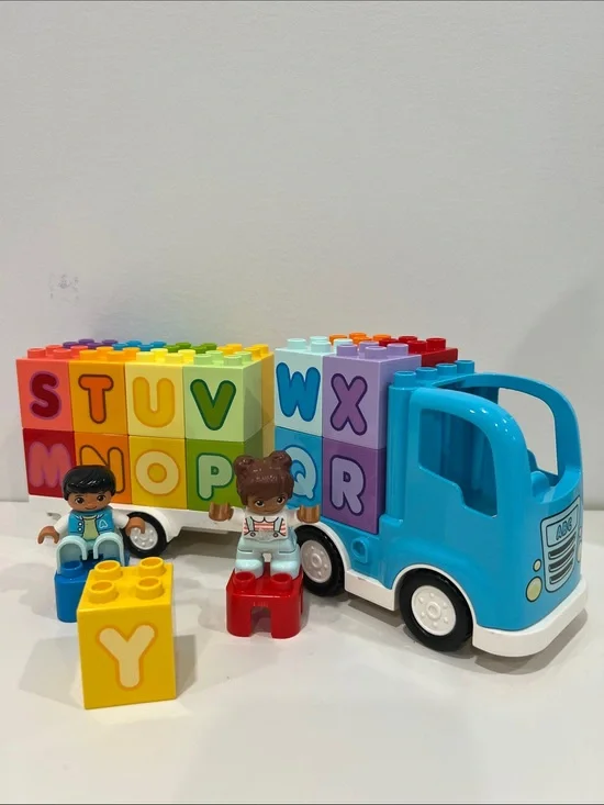 LEGO DUPLO ABC Alphabet Truck with Colorful Letter Bricks Figures 10915