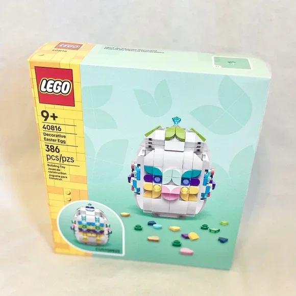 LEGO Decorative Easter Egg 40816 Building Toy‎ 386 Pcs Customizable Storage Box