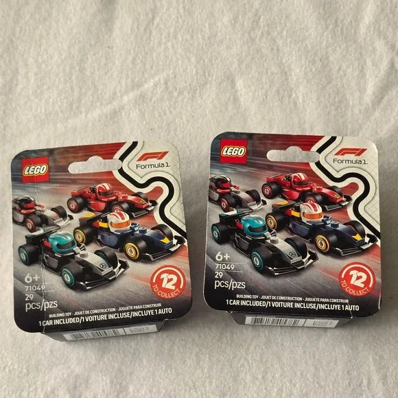 Lego Formula 1 Collectible Cars 71049 Building Toy Set 29 Pcs Lot 2 New Sealed