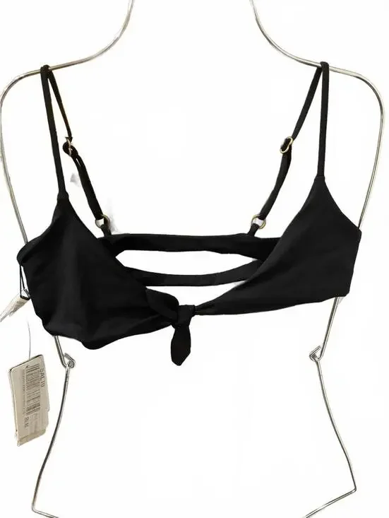 NWT L*Space Flashback Top Black Bikini Swimwear Size Small