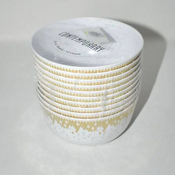 Lillian Collection Shimmer Plastic Serving Bowls, 24 oz, Set of 10, NWT Brand: L