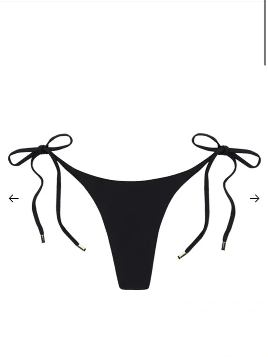 Monday Swimwear Black Palma Tie-Side Bikini Bottom
