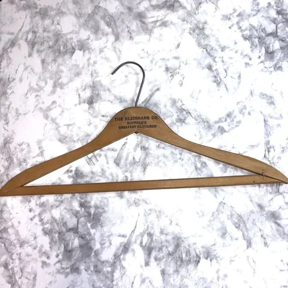 THE KLEINHANS CO Buffalo's Greatest Clothier New York NY Clothes Hanger Vintage