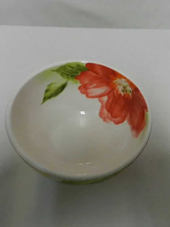 Pier 1 Amelia floral Ironstone Bowl cereal soup all purpose dish safe