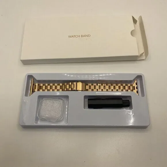 OMIU Thin Band Compatible with Apple Watch 40-49mm Stainless Steel Rose Gold‎
