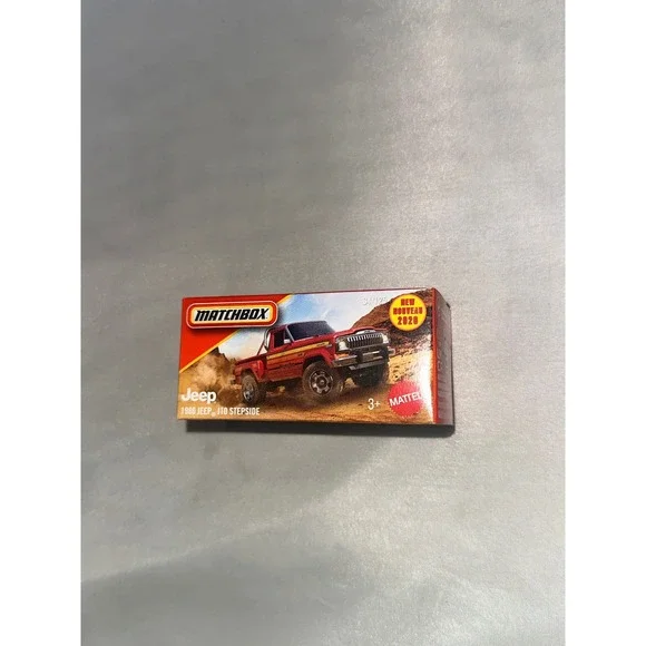 Matchbox 1980 Jeep J10 Stepside Red Power Grabs 34/125 Mattel 2020 New