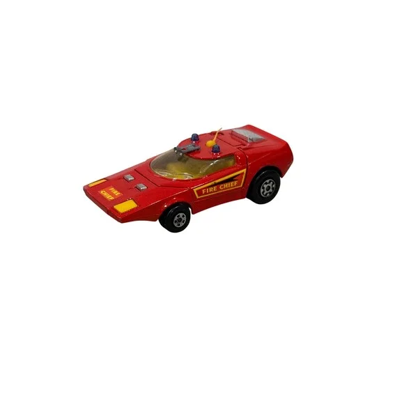 Matchbox Speed Kings K-32/40 Shovel Nose Fire Chief Lesney 1971 Red Vintage Car