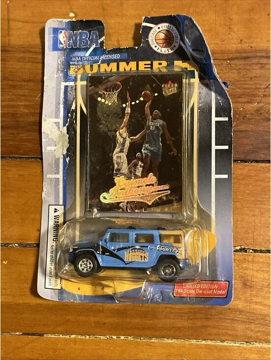New 2004 CARMELO ANTHONY  Fleer Ultra Die Cast car & card, Hummer  NBA Cavaliers