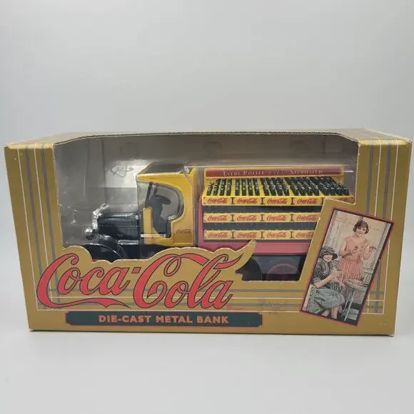 1994 Ertl Kenworth Classic Coca-Cola Die Cast Metal Bank Delivery Truck