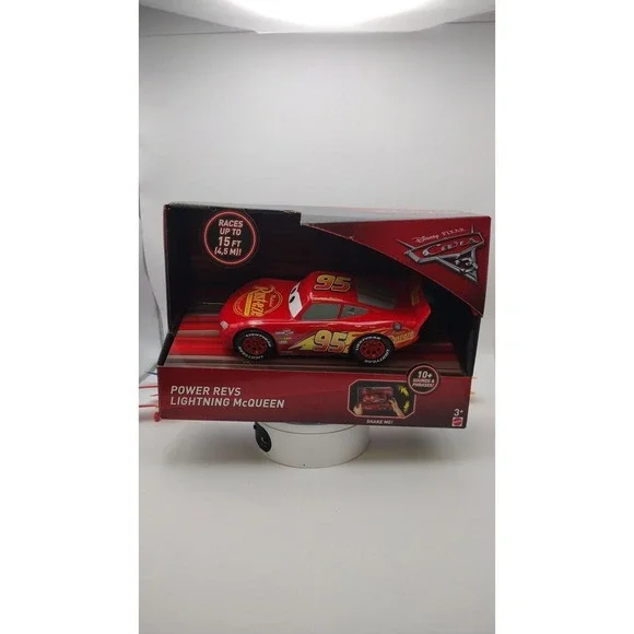 Disney Pixar Cars Power Revs Lightning McQueen Red Race Car Toy Mattel GFV33