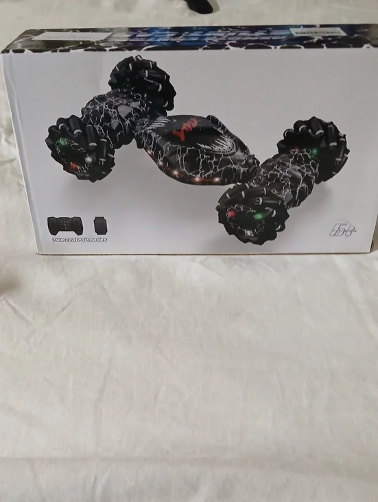 Remote Control Stunt Car - Black Crackle Design