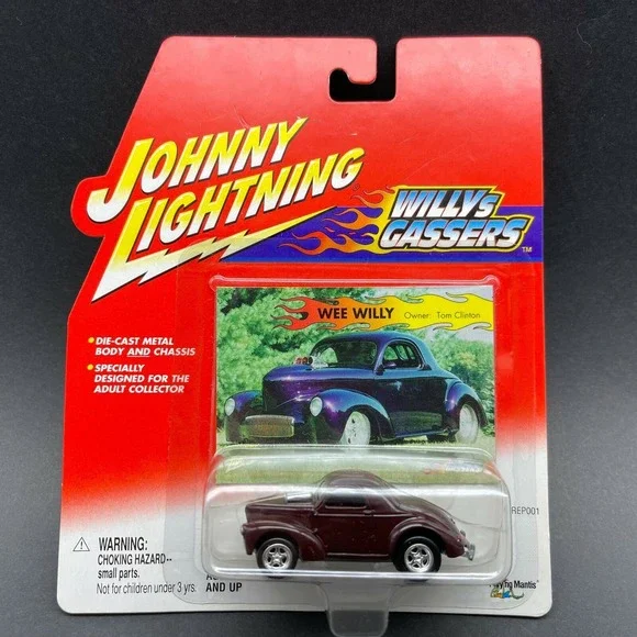 Johnny Lightning‎ Willys Gassers Wee Willy Tom Clinton Coupe Car Brown 164 Scale
