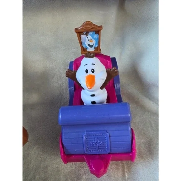 Fisher-Price Little People Disney Frozen Olaf's Sleigh Toy Vehicle Snowman Olaf