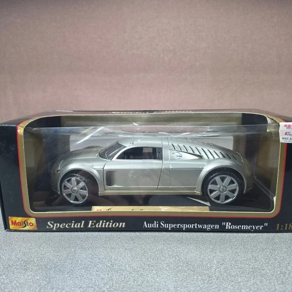 Maisto Audi Supersportwagen Rosemeyer 1:18 Silver New Special Edition Diecast