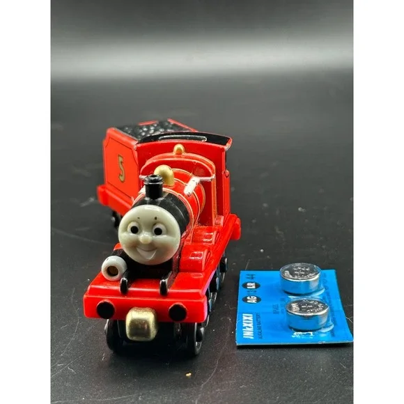 2008 Thomas Take N Play Along Talking James Train and Tender‎ WORKING diecast